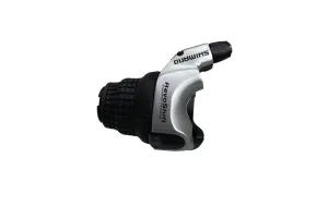 Shimano RS41 Grip Shift Gear Shifter Set - 8 x 3 - Including Gear Wire - Silver