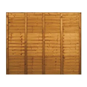 Shiplap Fence Panel Brown