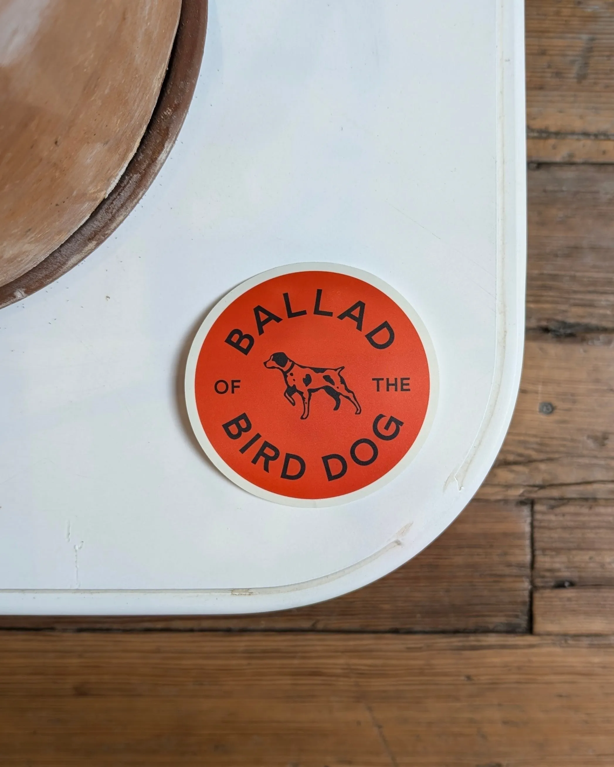 Shop Sticker | Upland Orange Bird Dog | Ballad of the Bird Dog