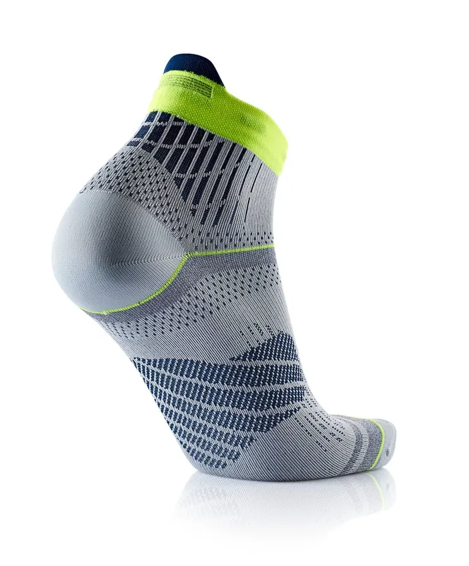 Sidas Run Feel Grey & Yellow Running Socks