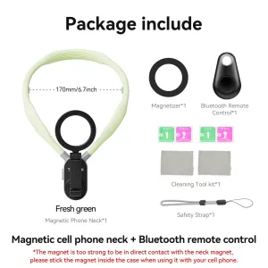 Silicone Phone Magnetic Neck Mount Quick Release Holder for iPhone 15 14 13 12 11 SAMSUNG HUAWEI XIAOMI etc.