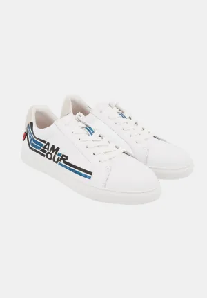 Simone Retro Amour-Blanc/Bleu