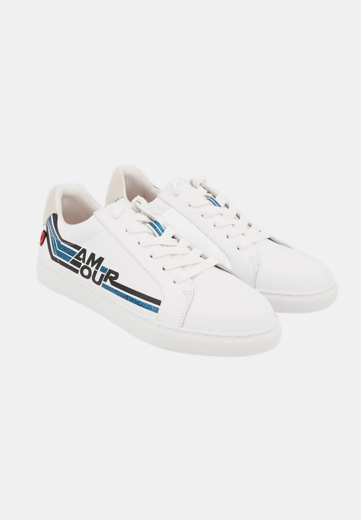 Simone Retro Amour-Blanc/Bleu