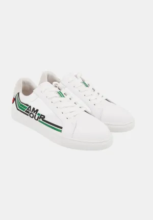 Simone Retro Amour-Blanc/Vert