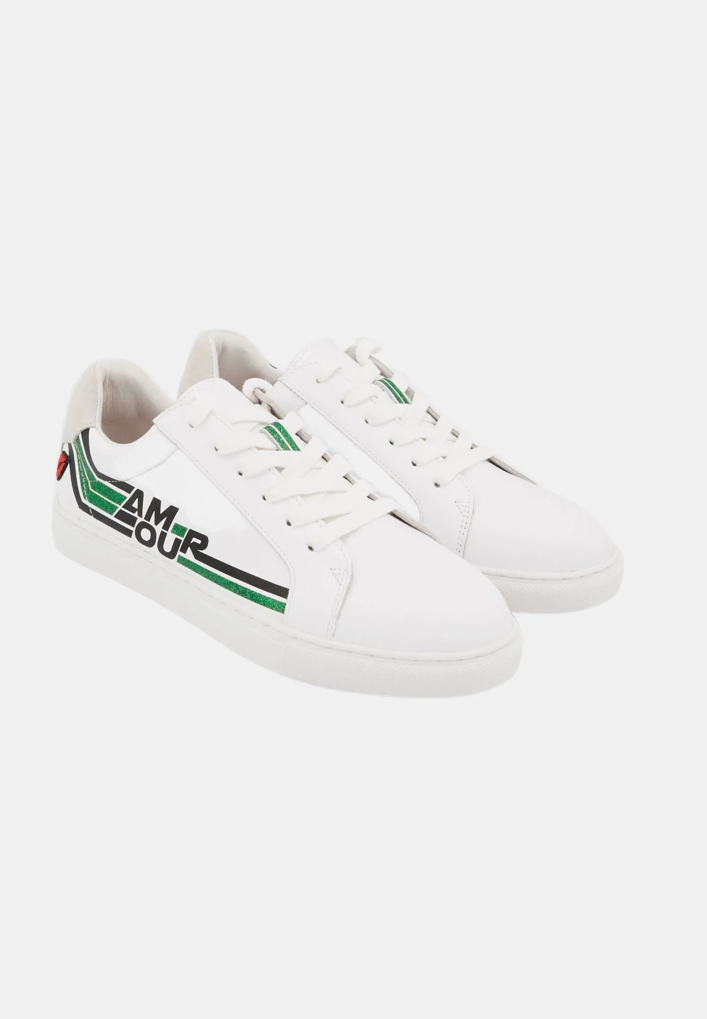 Simone Retro Amour-Blanc/Vert