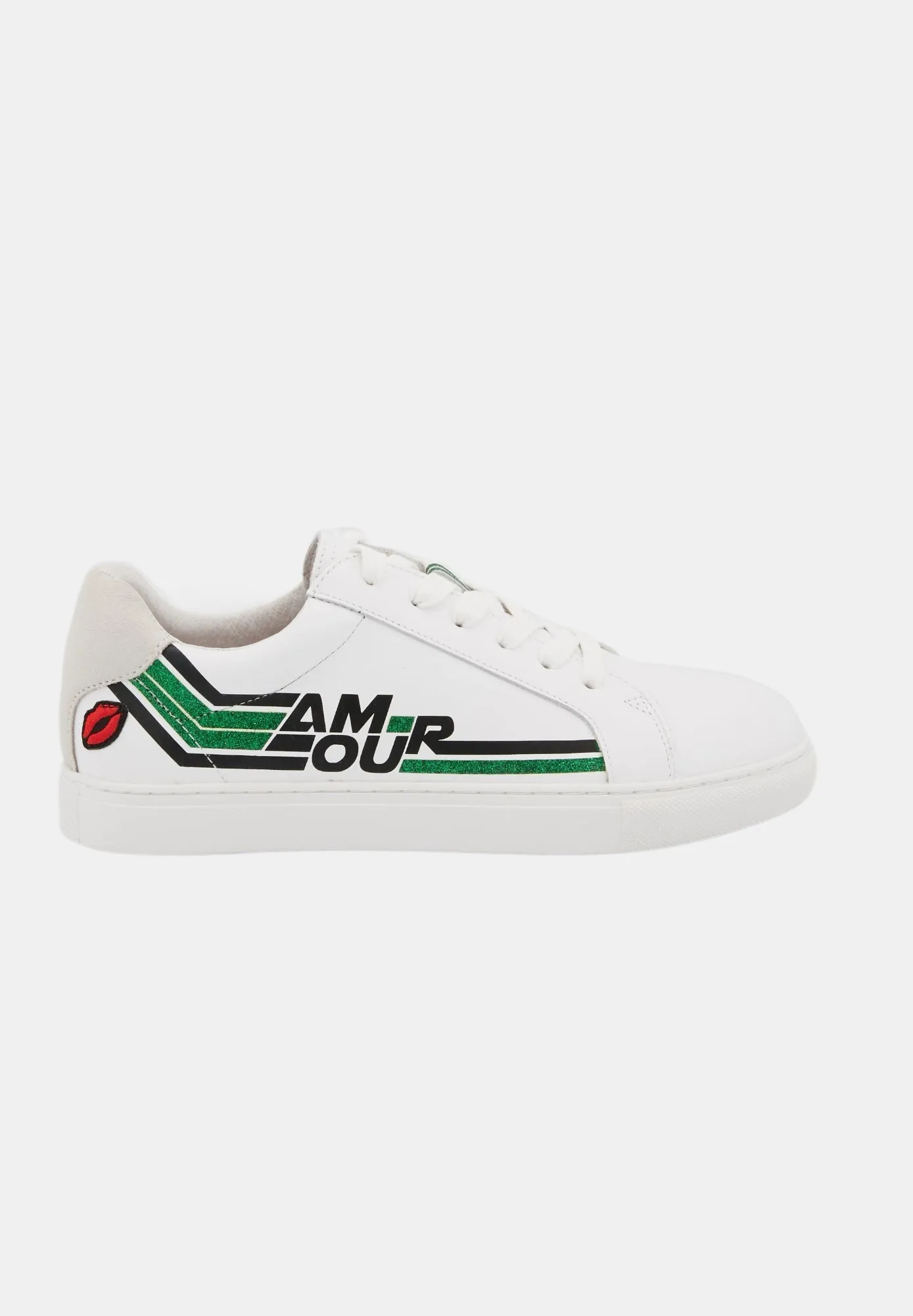 Simone Retro Amour-Blanc/Vert