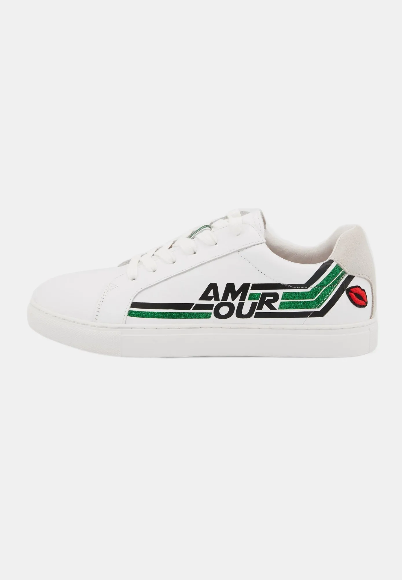 Simone Retro Amour-Blanc/Vert