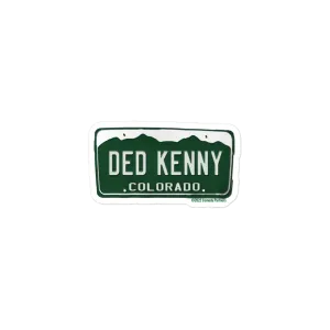 South Park Ded Kenny License Plate Die Cut Sticker