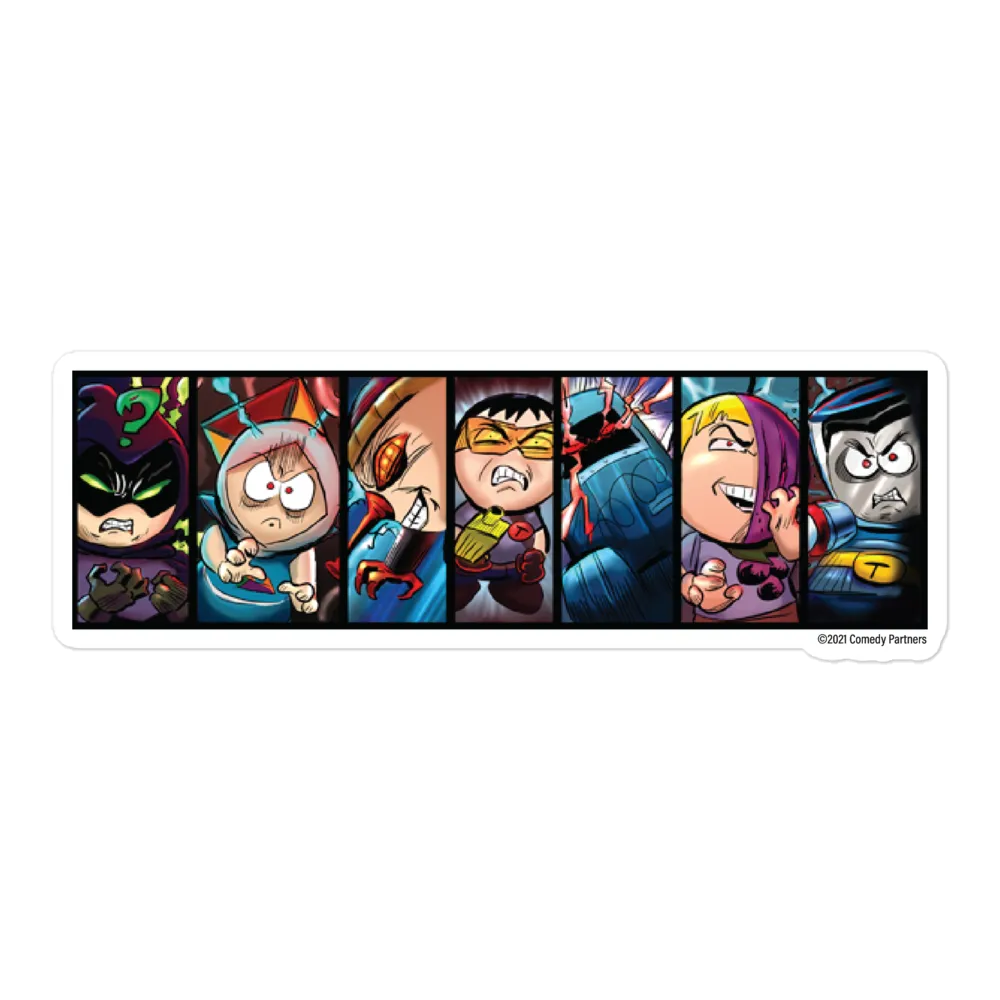 South Park Phone Destroyer Comic Strip Die Cut Sticker