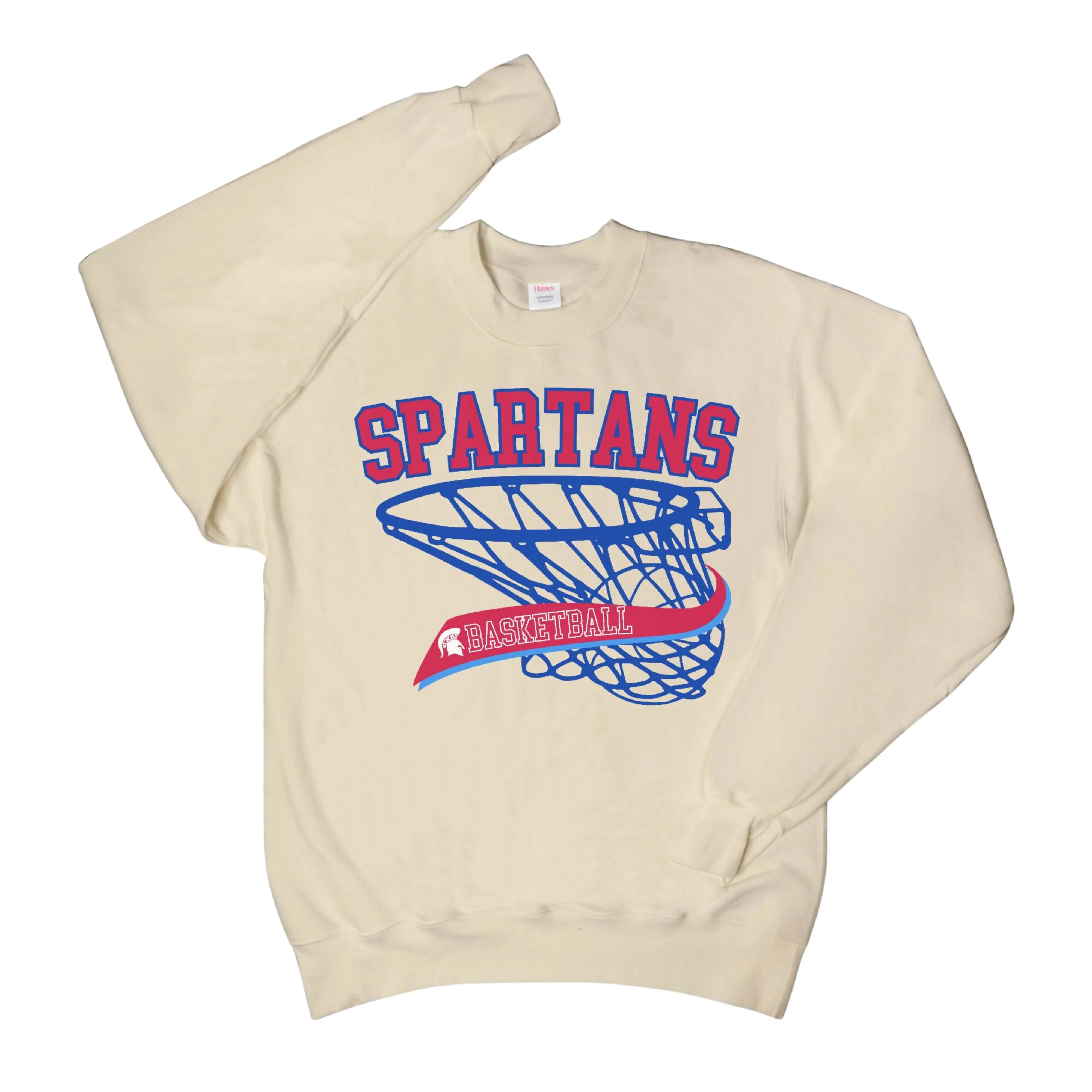 Spartan Swish Adult Crewneck Sweatshirt