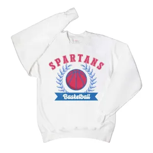 Spartans BBall Classic Adult Crewneck Sweatshirt