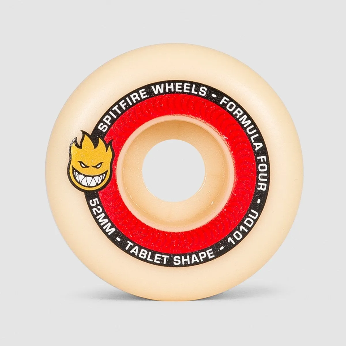 Spitfire Formula Four Tablets 101DU Skateboard Wheels Natural/Red 52mm