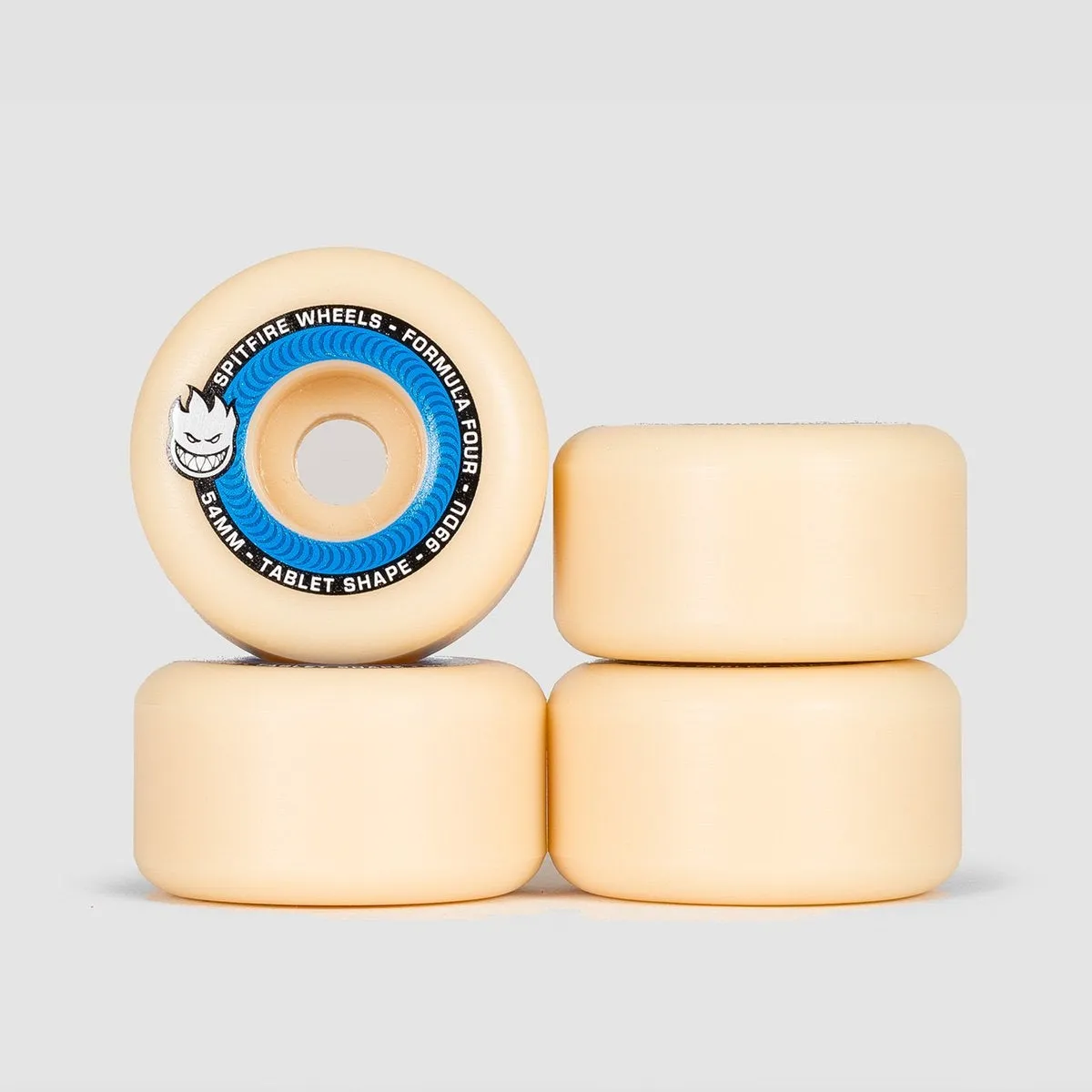 Spitfire Formula Four Tablets 99DU Skateboard Wheels Natural/Blue 54mm