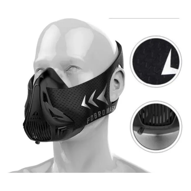 Sport Fitness Mask for Heart Lung Oxygen Control Altitude Training, Unisex