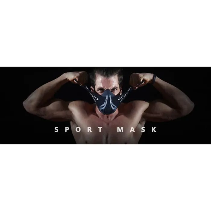 Sport Fitness Mask for Heart Lung Oxygen Control Altitude Training, Unisex
