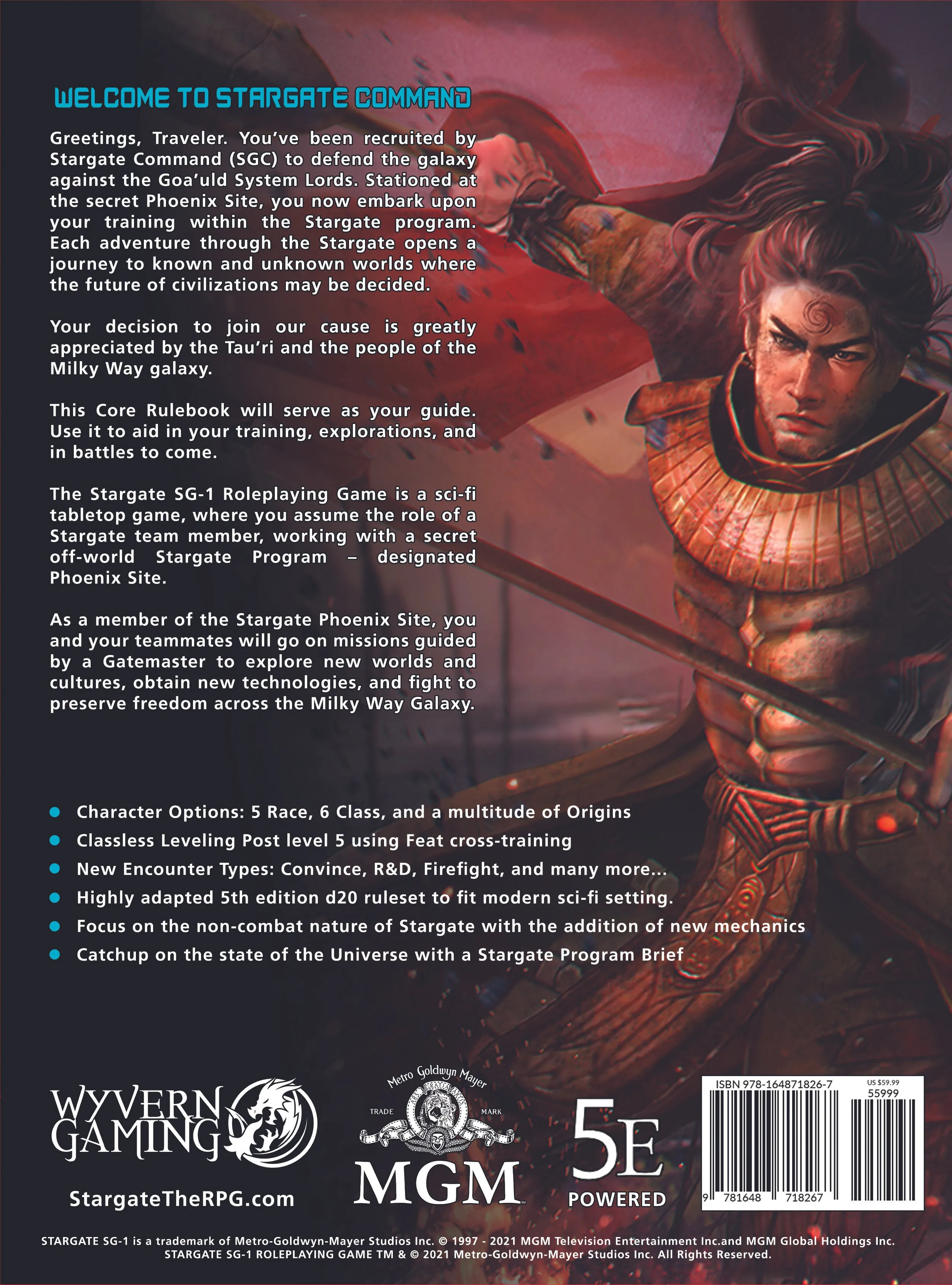 Stargate SG-1 Roleplaying Game Core Rulebook