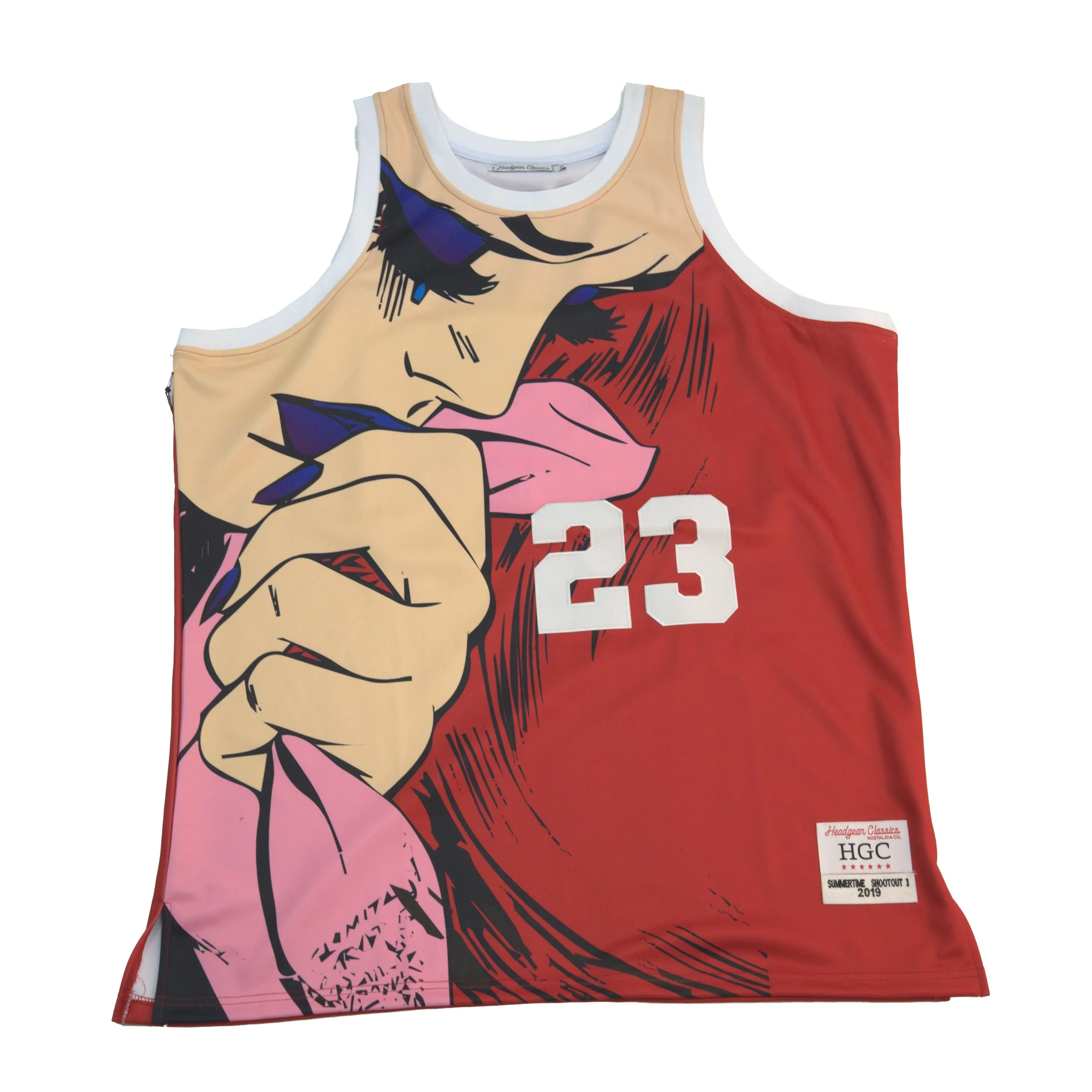 SUMMERTIME SHOOTOUT BASKETBALL JERSEY (RED/YELLOW)
