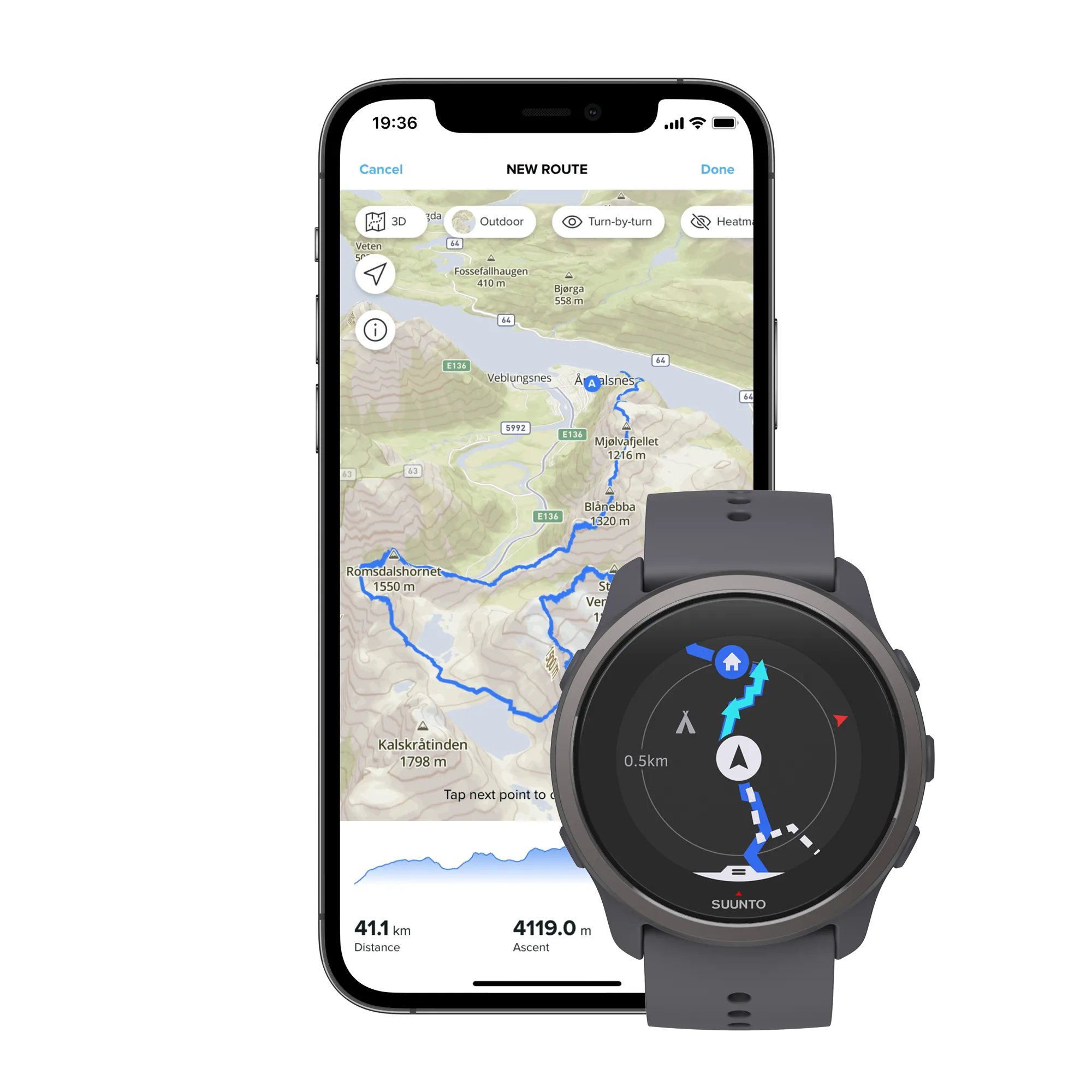 SUUNTO 5 PEAK ZH  - Dark Heather ( SS050750000 )
