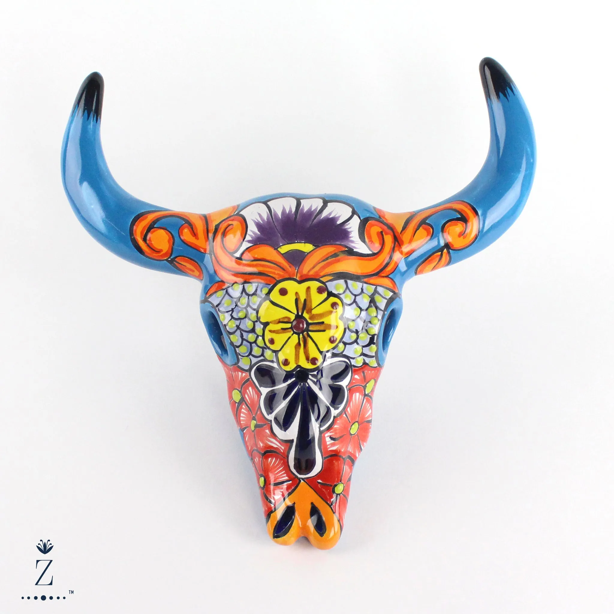 Talavera Longhorn Sculptures | Small