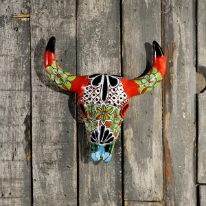 Talavera Longhorn Sculptures | Small