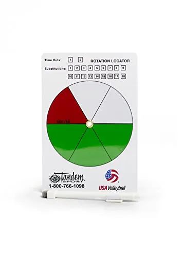 Tandem Sport Volleyball Rotation Locator