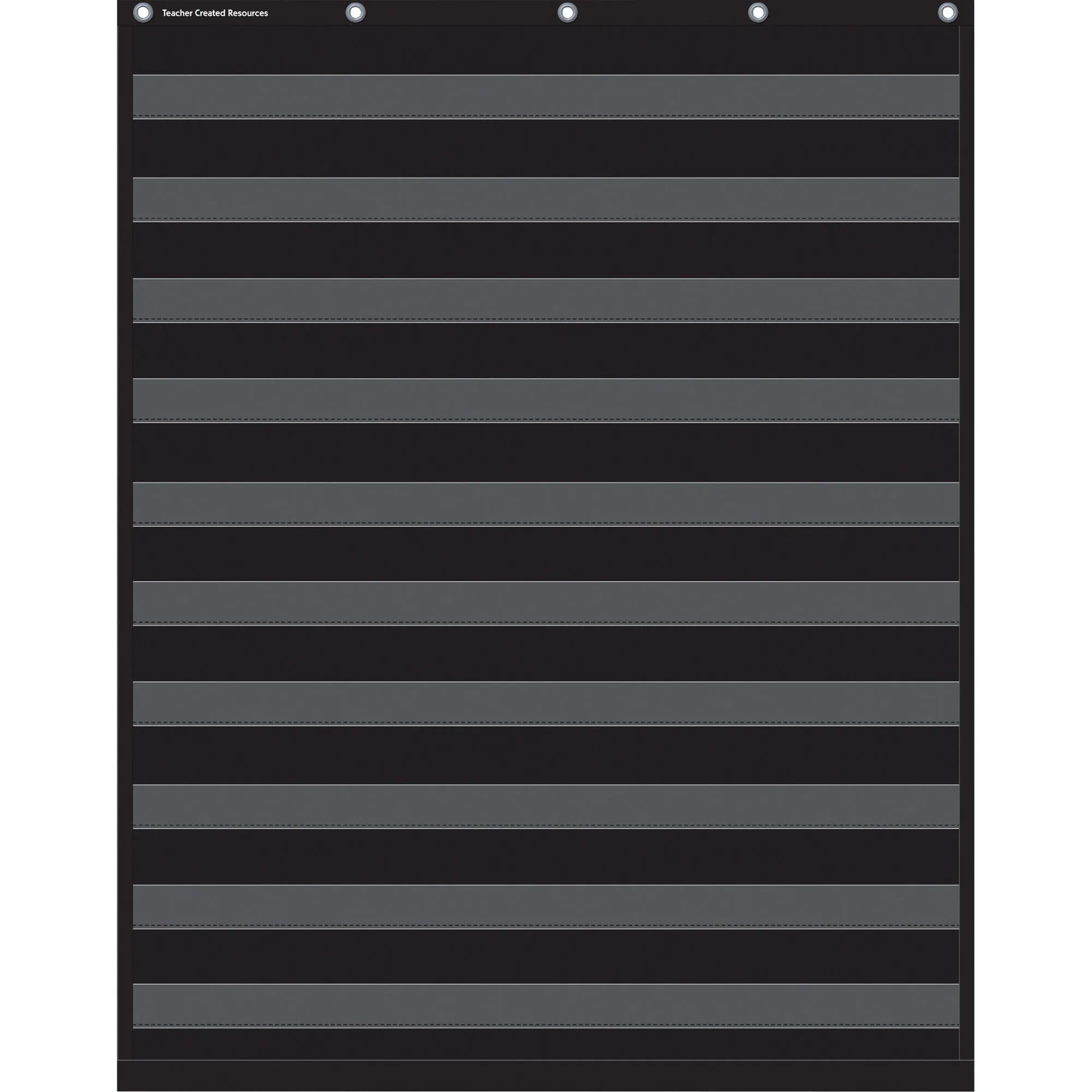 Teacher Created Resources Black 10 Pocket Chart
