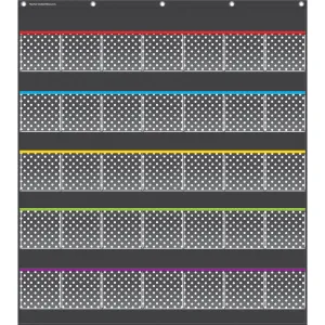 Teacher Created Resources Black Dots Storage Pocket Chart