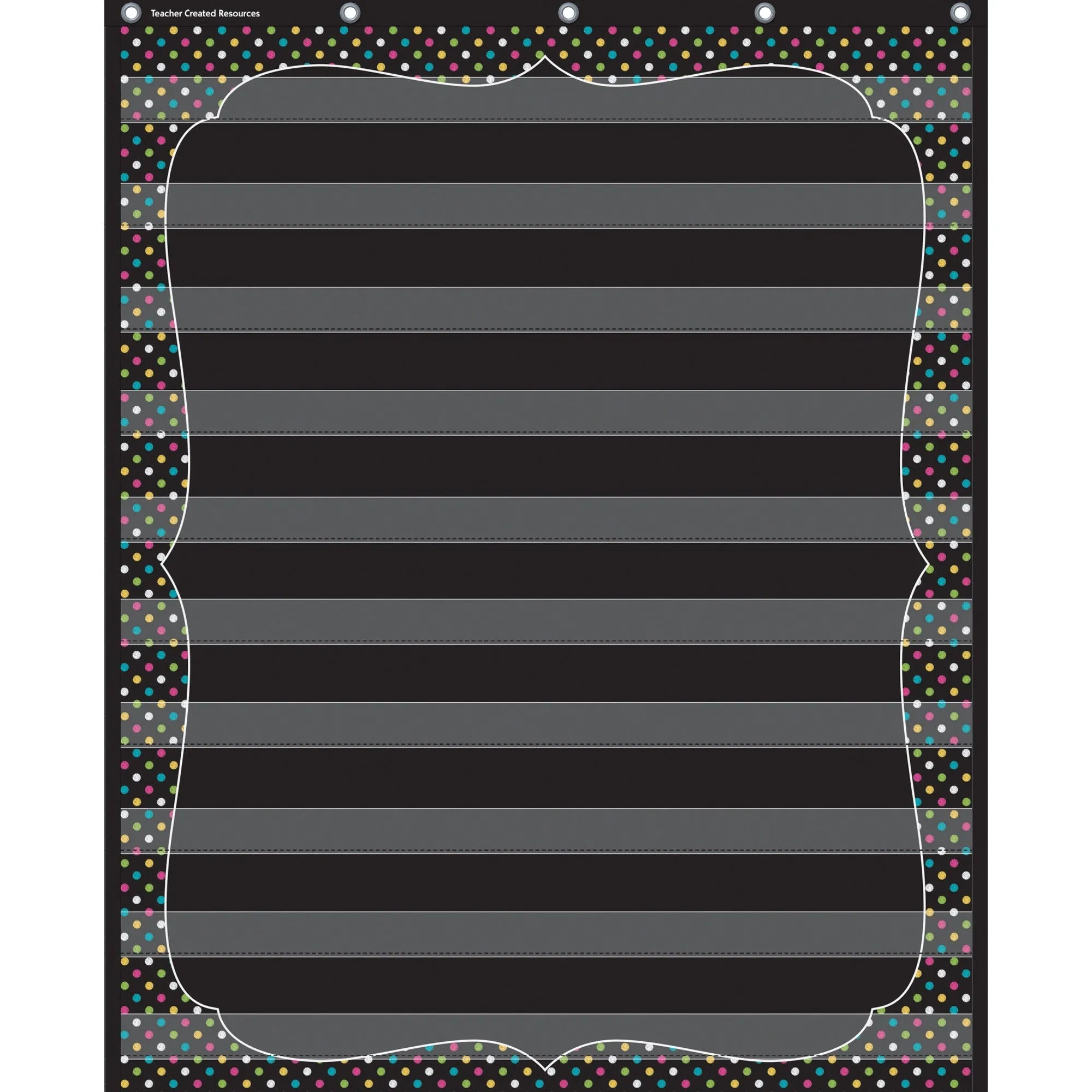 Teacher Created Resources Chalkboard Brights 10 Pocket Chart