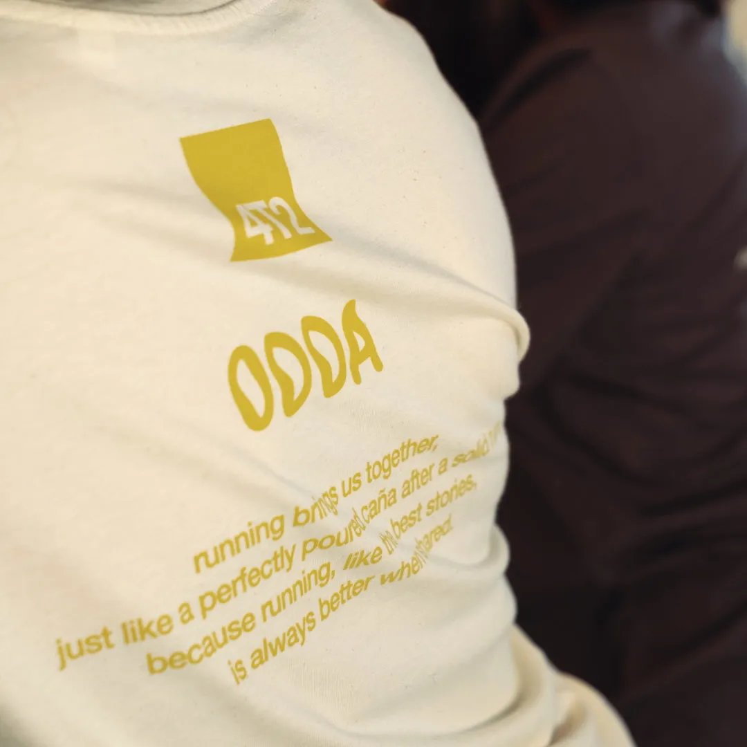 tee, dale caña. x odda, raw white