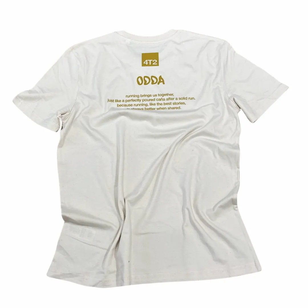 tee, dale caña. x odda, raw white