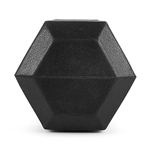 The Cube Club Rubber Coated Hex Dumbbells (Pair) for Men & Women for Home Workout (5.0)