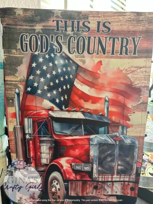 This is God's Country Semi 12 x18 Double Sided Garden Flag