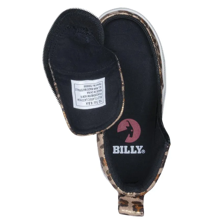Toddler Leopard Shimmer Billy Classic Lace Highs
