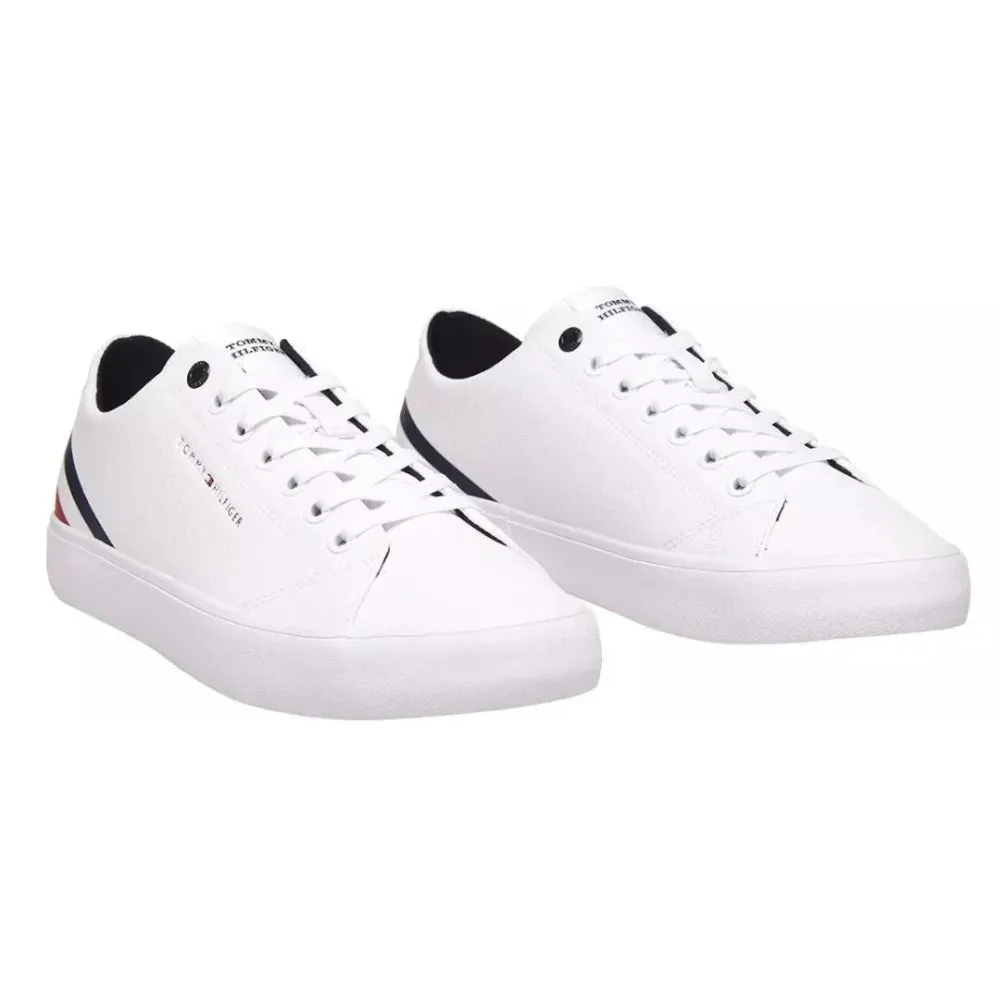 Tommy Hilfiger Th Hi Vulc Core Low LTH Stripes Sneaker Men - WHT