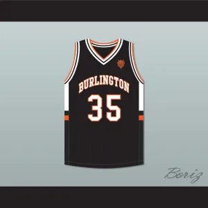 Tony Romo 35 Burlington High School Black Basketball Jersey with Patch
