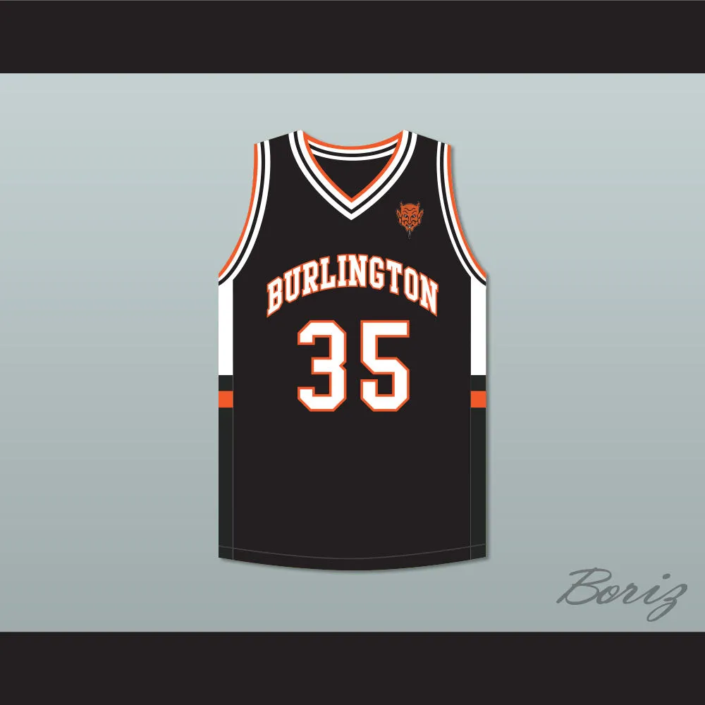 Tony Romo 35 Burlington High School Black Basketball Jersey with Patch