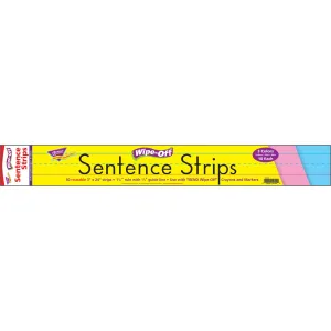 Trend 24" Multicolor Wipe-Off Sentence Strips