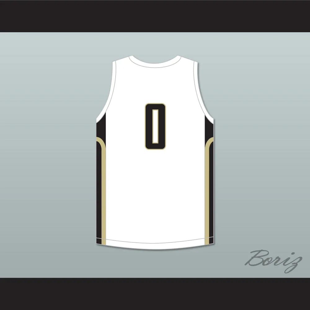 Trevor Keels 0 Paul VI Catholic High School Panthers White Basketball Jersey 1