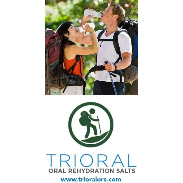 TRIORAL Rehydration Electrolyte Powder - WHO Hydration Supplement Salts Formula - Combat Dehydration from Workouts, Fluid Loss and Much More - 100 Drink Mix Packets