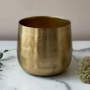 TULUM FLORAL POT PLANTER 6" TALL X 6" WIDE