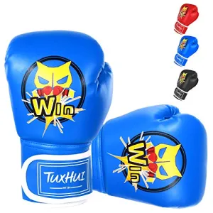 TUXHUI Kids Boxing Gloves for Kids Boys Girls Youth Age 5-12 Years Training Gloves for Punching Bag Kickboxing Muay Thai