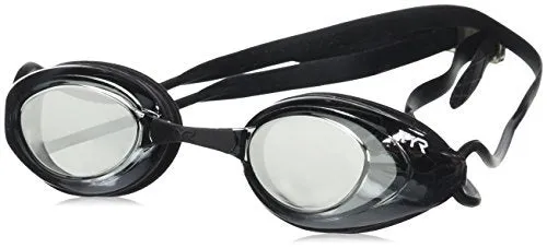 TYR Blackhawk Racing Mirrored Swim Goggles (Silver/Metal Silver/Black)