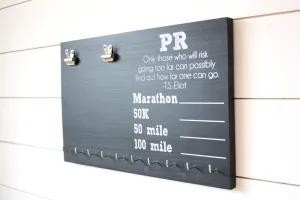 Ultra PR Chalkboard Race Bib and Medal Holder - Marathon, 50K, 50 Mile, 100 Mile