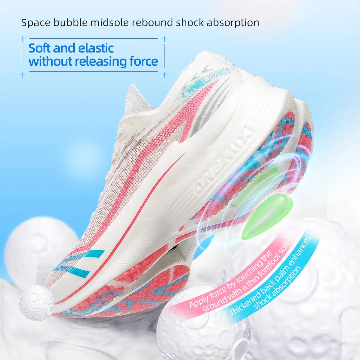 Ultralight Carbon Plate Marathon Shoes - Shock-Absorbing