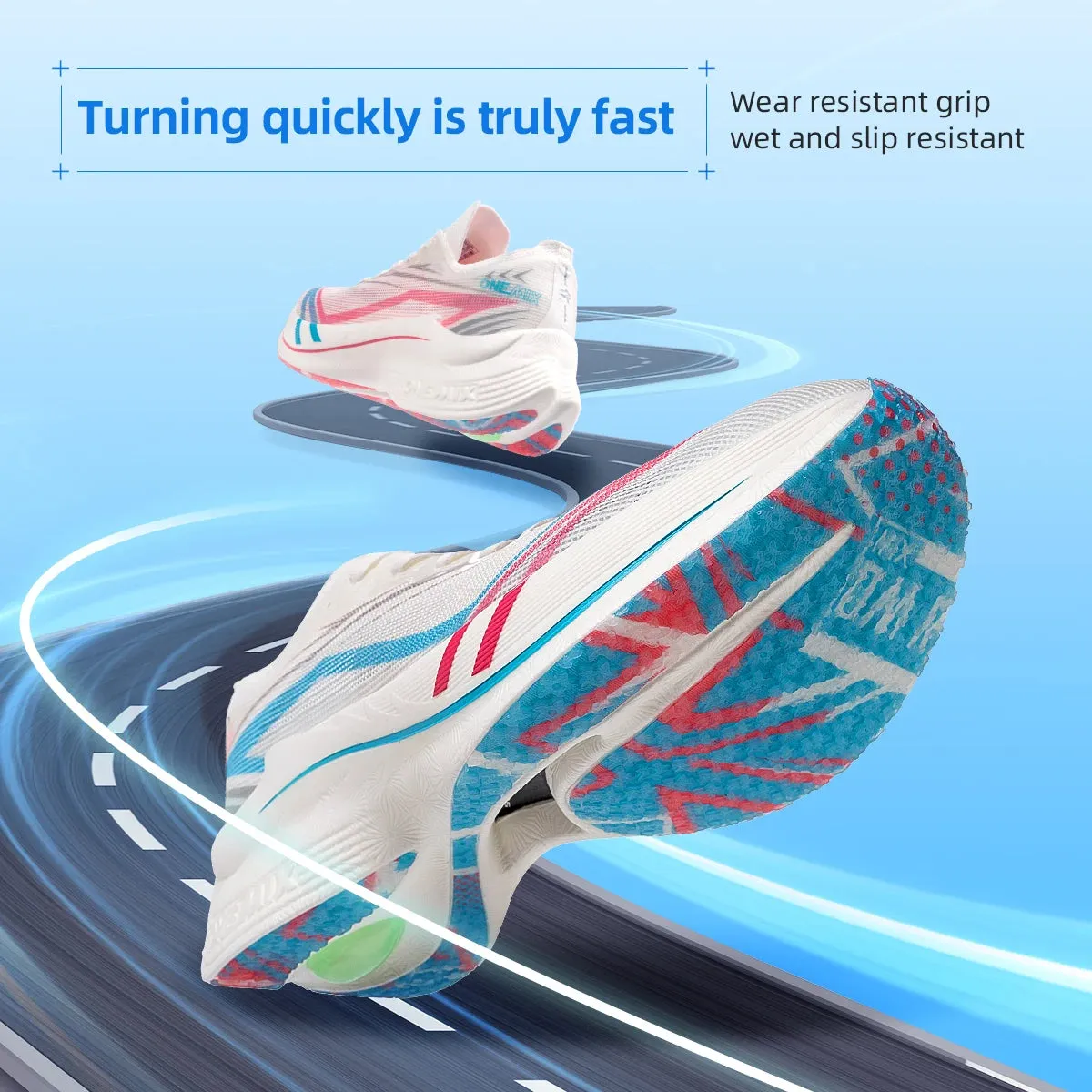 Ultralight Carbon Plate Marathon Shoes - Shock-Absorbing