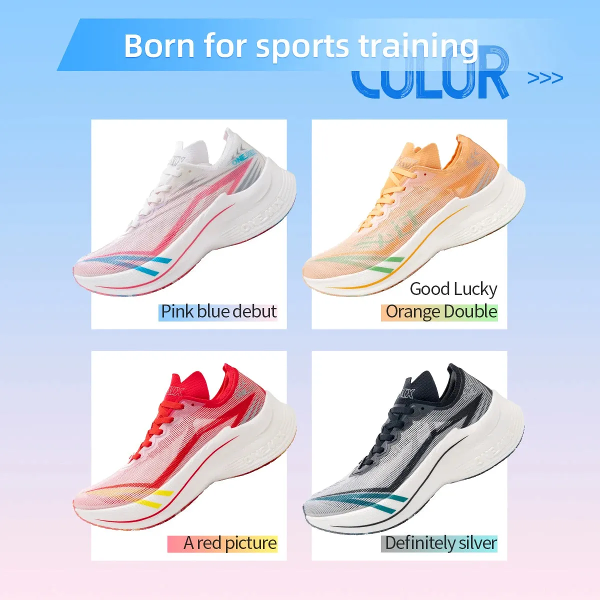 Ultralight Carbon Plate Marathon Shoes - Shock-Absorbing