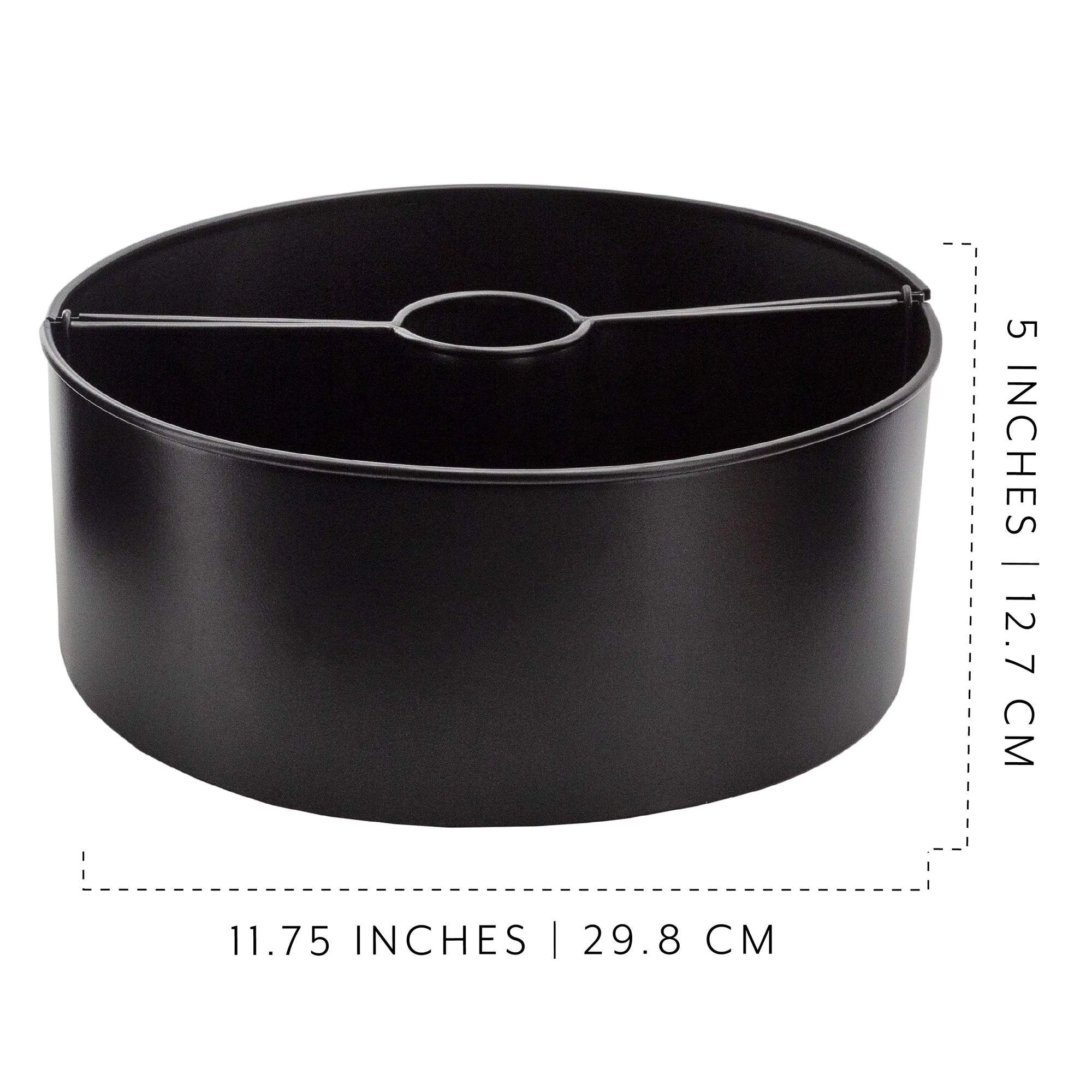 Umbrella Planter for Patio Table with Umbrella Hole (Black, Case of 4)