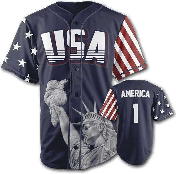 USA Liberty Baseball Jersey