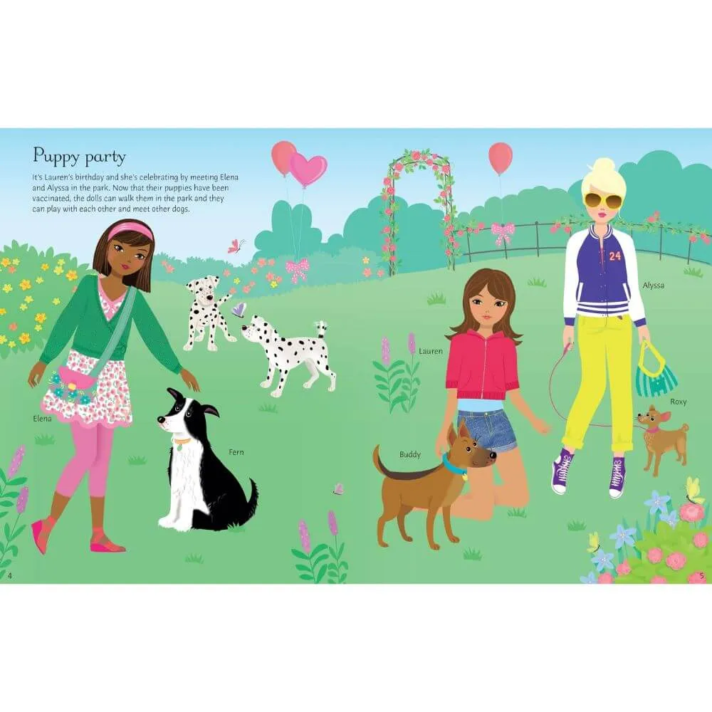 Usborne Sports Dogs & Puppies Sticker Dolls