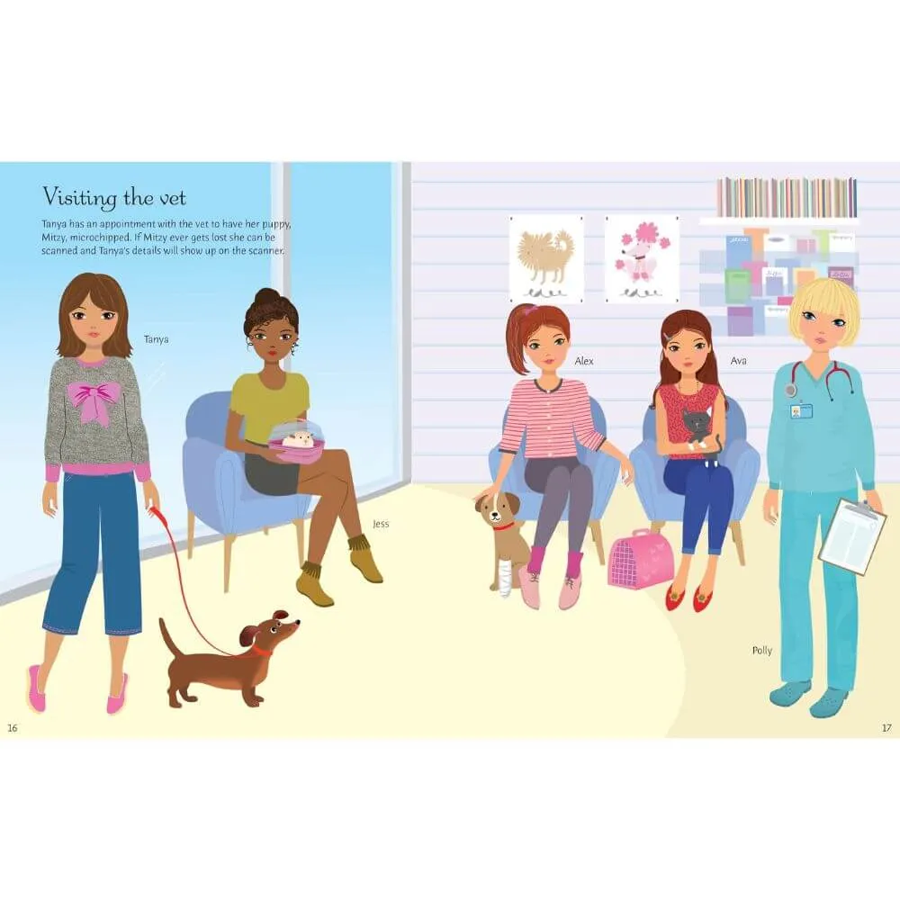 Usborne Sports Dogs & Puppies Sticker Dolls